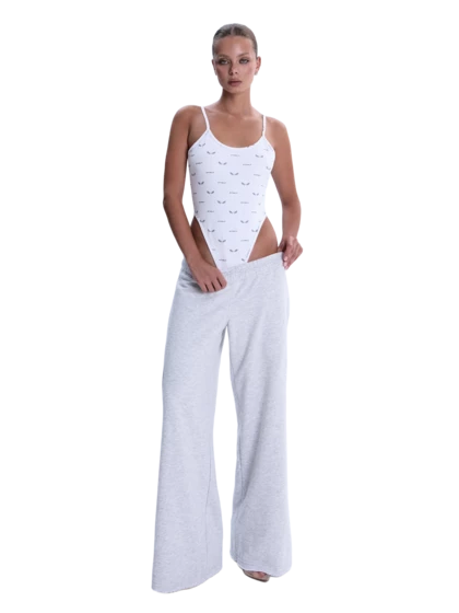 Спортивный костюм женский Woman Energy с белой вышивкой, меланж — STWLF